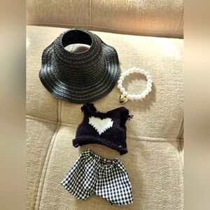Stylish Black and White Labubu Outfit